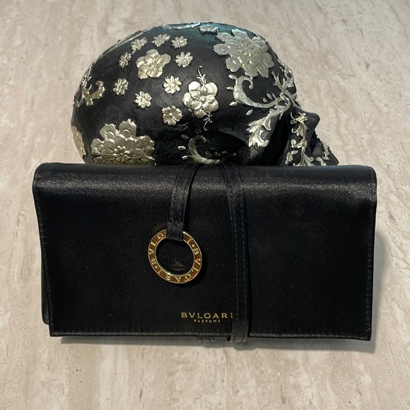 BVLGARI Parfums Black Satin Clutch - Picture 2 of 7